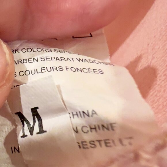 Mauve/ Pink Floral Kimono Cardigan. Bell Sleeve Lace Trim    Size M - Picture 2 of 6